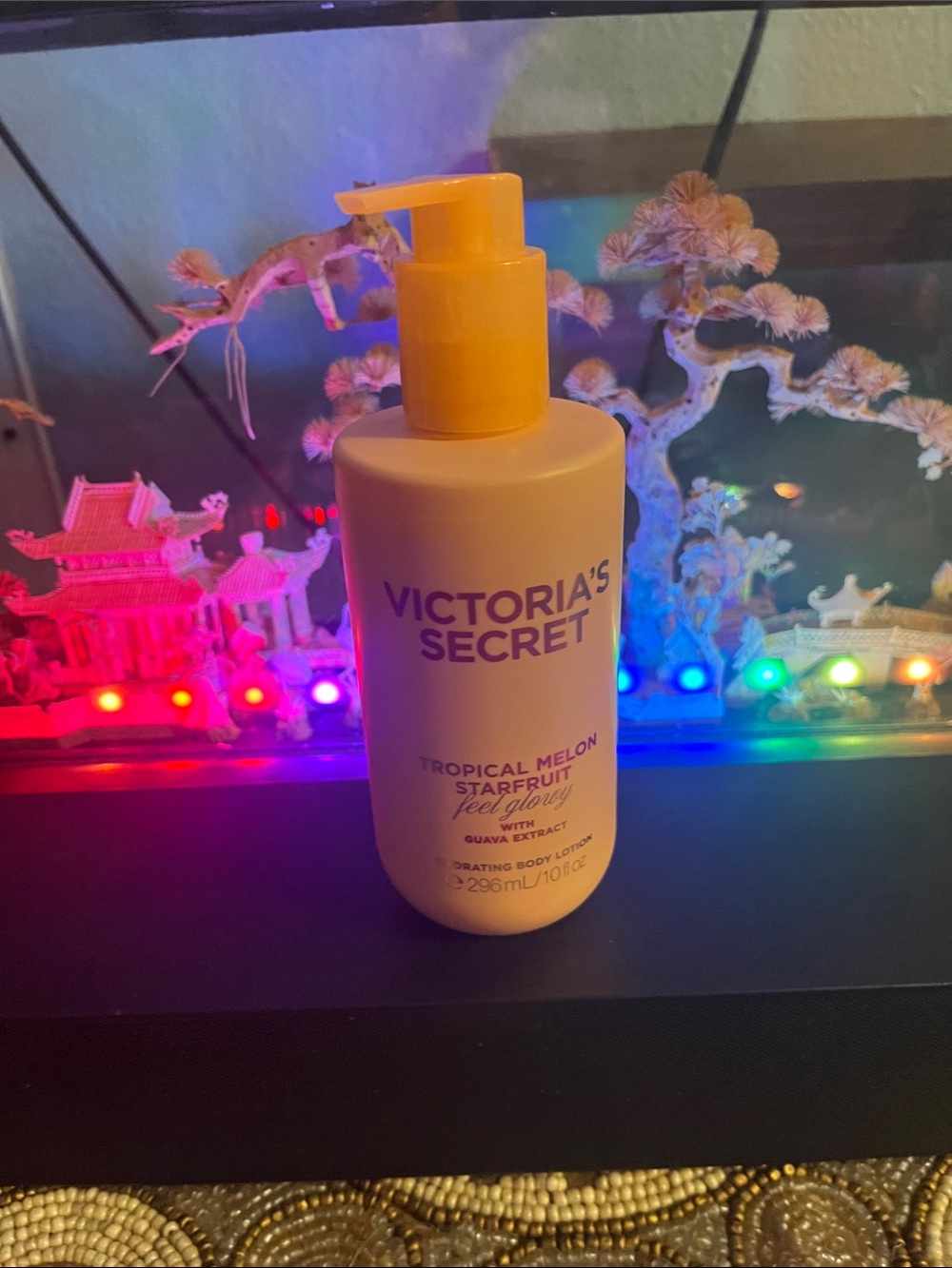 Victoria's Secret Yellow Tropical Melon & Starfruit Body Lotion
